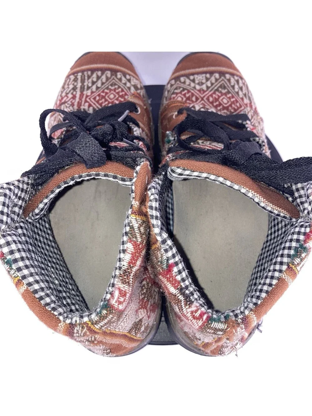 Men's Size 10 Hand Woven Southwestern Aztec Ankle Boots Tribal Rugged Shoes